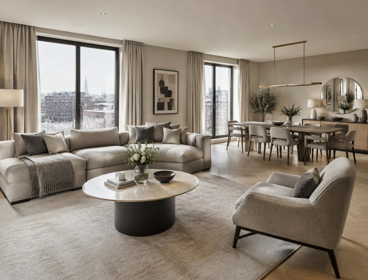 A clean and organised contemporary London home